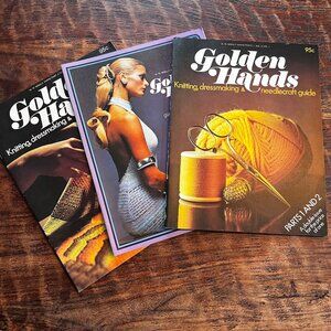 Golden Hands Vintage Knitting Dressmaking & Needlecraft Guide Parts 1-2 4 13 Vol